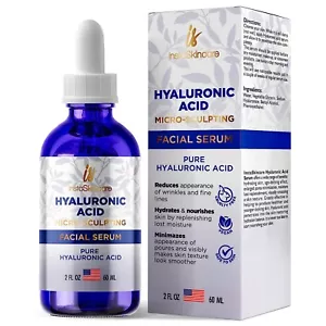 Hyaluronic Acid Anti-aging Serum for Face - 100% Pure Medical Formula - 2oz - Picture 1 of 6