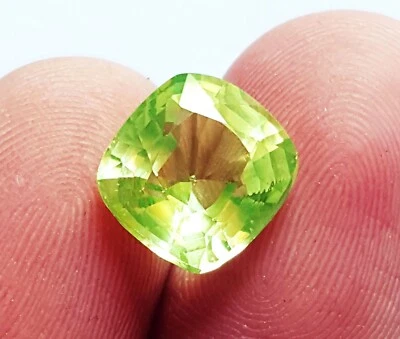 Unbehandelt Nicht Erhitzt Natürlich Peridot 5.10 Karat Lose Edelstein Kissen - Bild 1 von 4