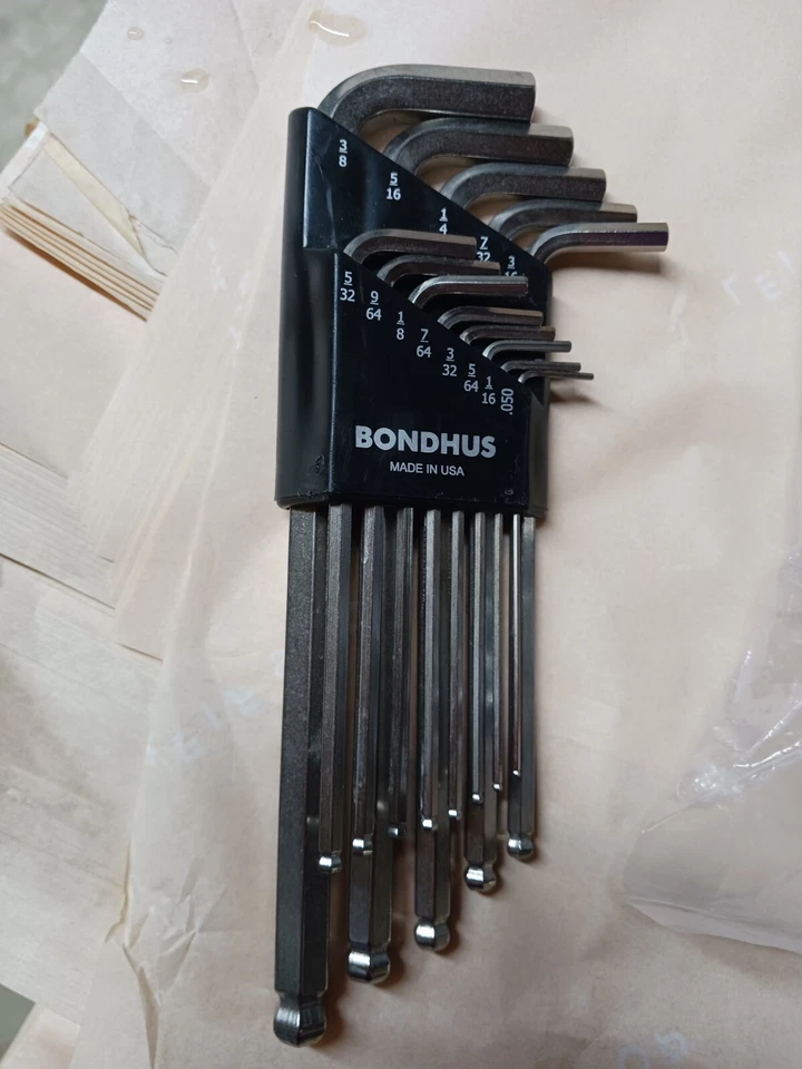Bondhus 16937 Set of 13 Balldriver L-wrenches BriteGuard Finish, .050-3/8" - Image 1 of 1