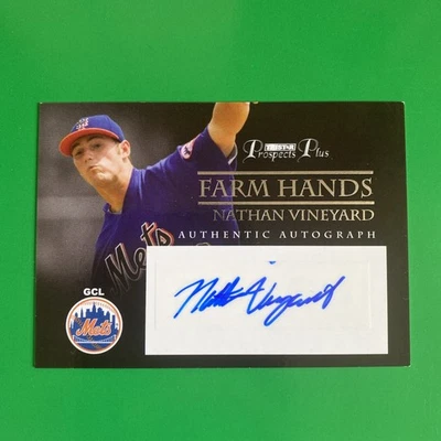Nathan Vineyard 2007 Tristar Prospects Plus Farm Hands Autograph Card #FH-NV - Image 1 of 2