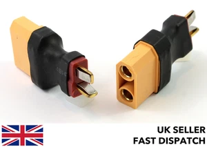 XT90 hembra a Deans enchufe en T macho adaptador/conector/bloque de enchufe RC batería LiPo - Imagen 1 de 3