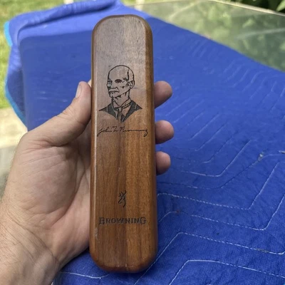 1995 Browning 152 Limited Edition Seki Japan Wood 3.75" Folding Pocket Knife - Image 1 of 4