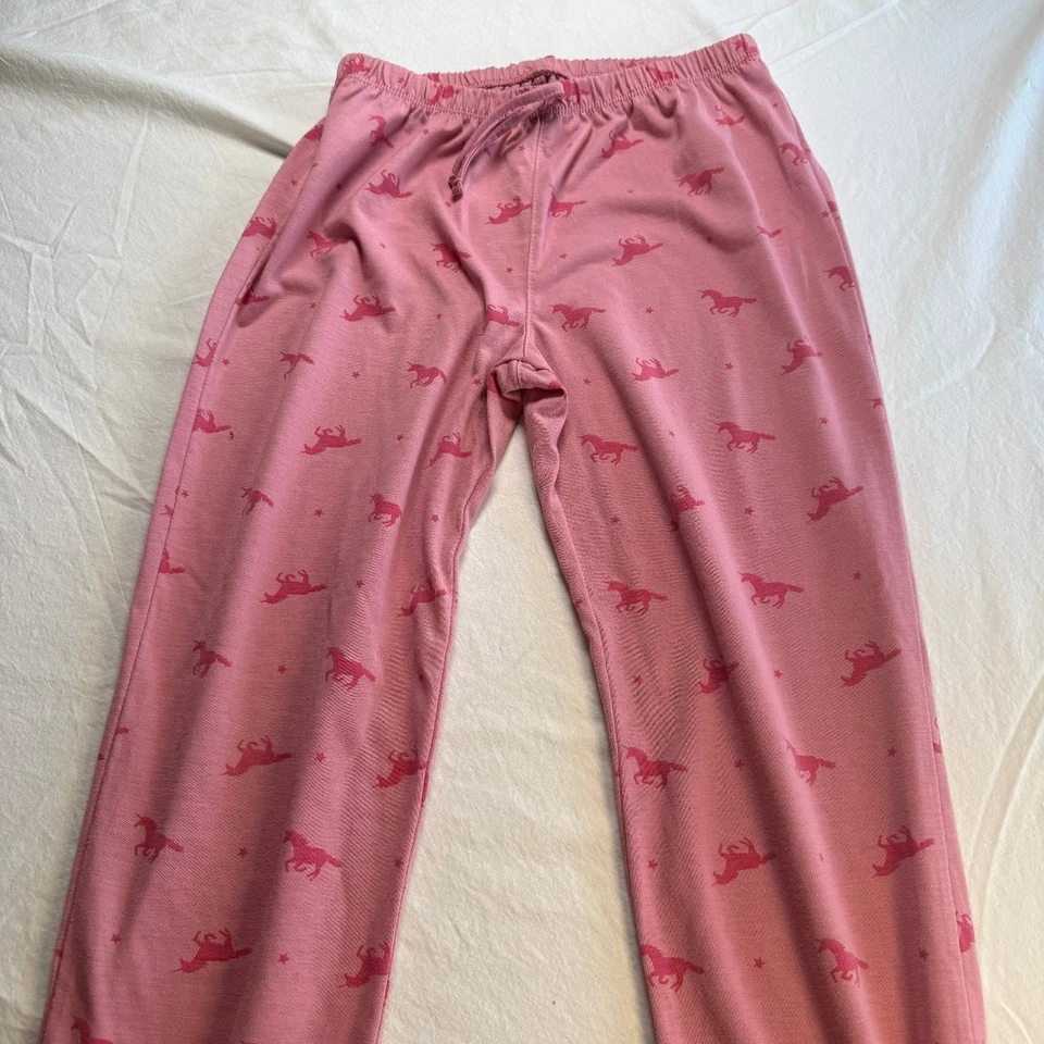 Pantalones para dormir GAP niños niñas rosa talla 10 poliéster reciclado Foto 1 de 3
