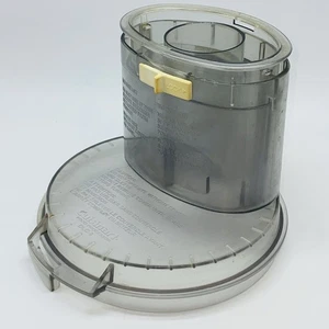 NO SM PUSHER Cuisinart DLC-877BTX LID TOP w/ SLEEVE DLC-018BTX  DLC-8 Work Bowl - Picture 1 of 5