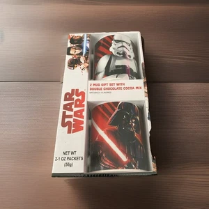 Star Wars 2 Geschenk Becher Set Kakao Mix Die letzten Jedi Darth Vader Stormtrooper Neu - Bild 1 von 3