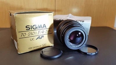 Lente teleobjetivo para cámara Sigma UC Zoom 70-210 mm f4-5,6 AF para Canon con caja Foto 1 de 4