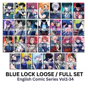 Manga Blue Lock (Vol. 1-34) Juego Suelto/Completo Serie de Cómics Inglés - Imagen 1 de 39