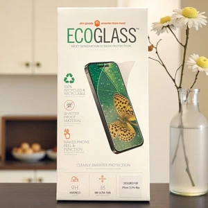 Official STM (iPhone 15 PRO MAX) Tempered EcoGlass Screen Protector Cover Clear - Picture 1 of 9