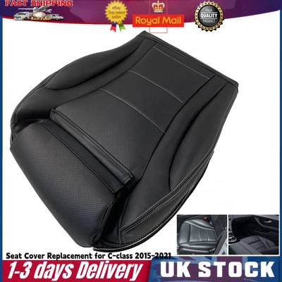 For Benz C-Class 2015-2021 Right Driver Side Bottom Seat Cover Synthetic Leather - Image 1 of 4