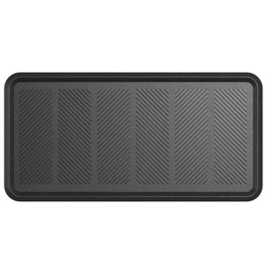 Boot Tray Rubber 16x32 Black Indoor Outdoor Shoe Mat Waterproof Mud Guard - Picture 1 of 8