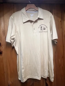 Large St. Bonaventure University Bonnies Men’s Large Polo Golf Shirt Indian Logo - Picture 1 of 4