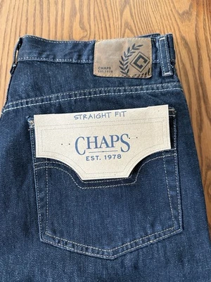 New Chaps Straight Fit 32 X 32 mens jeans - Image 1 of 4