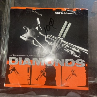 Herb Alpert NM 45 rpm "Diamonds" with picture sleeve - Image 1 of 2