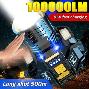 10000000LM Sensor Scheinwerfer LED COB Wiederaufladbare Stirnlampe Angeln Camping Lampe - Bild 1 von 17
