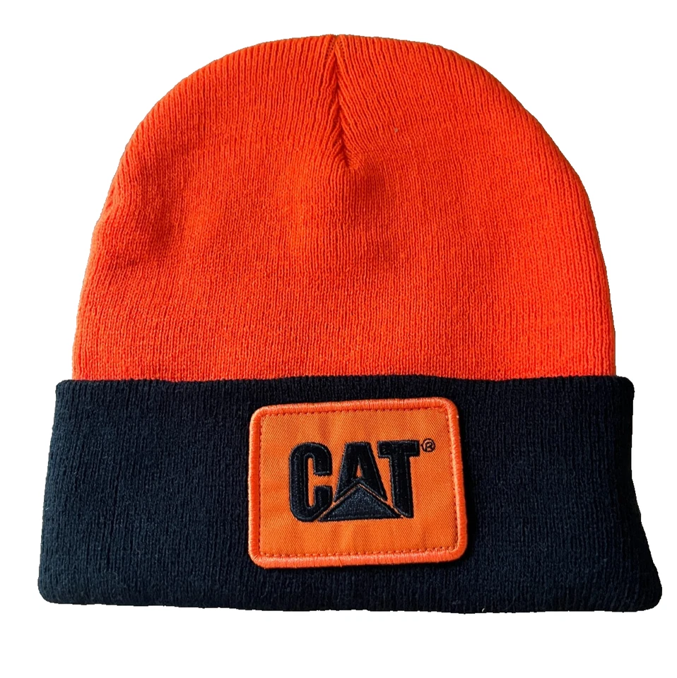 Gorro de invierno Caterpillar CAT Equipment negro y azul Hunter naranja Foto 1 de 1