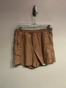 Birddogs Mens Medium Khaki Athletic Lined Shorts Short 5” Inseam - Picture 1 of 8
