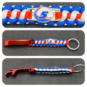 Kyle Larson Inspired Paracord/Survival Keychain With Bottle Opener - Picture 1 of 1