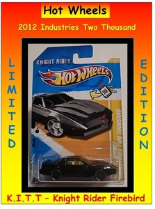 2012 Hot Wheels K.I.T.T. Knight Rider Firebird Industries Two Thousand Black - Picture 1 of 1