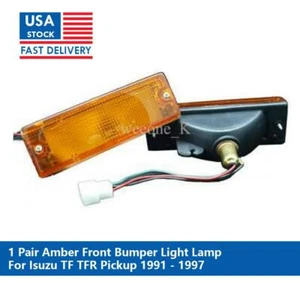 3 WIRES AMBER FRONT BUMPER LIGHT LAMP FOR ISUZU PICKUP TF TFR 1991 1992 - 1997 - Photo 1 sur 3