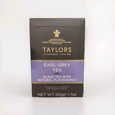 Taylors of Harrogate Organic EARL GREY TEA  20 Teabags BB :2/ 2026 NEW - Image 1 of 4