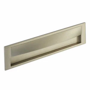 Möbelgriff SHEL Edelstahloptik BA 128-192 mm Einlassgriffe Griff JUNKER DESIGN - Bild 1 von 17
