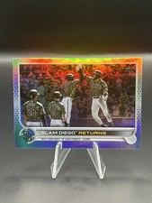 2022 Topps Series 1 #125 Slam Diego Returns Rainbow Foil Parallel San Padres