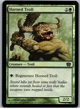 FOIL Horned Troll | MtG Magic 8th Edition | English | NM