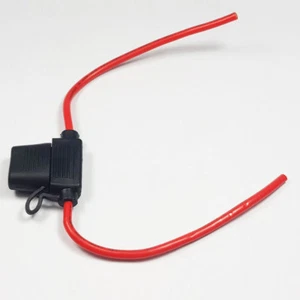 In Line Standard Blade Sicherungshalter ATO Spritzwassergeschützt 30A 12AWG rot Seilbahn x 1 - Bild 1 von 1