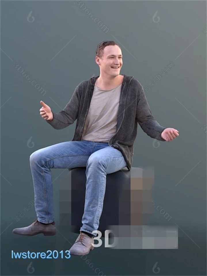 Painted 1/18 Male Man Scene Miniatures Figures Model For Cars Toys - Image 1 of 2