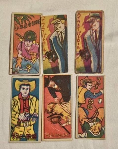 Vintage Japanese Western Menko Bettan Card Lot -6- - Picture 1 of 8