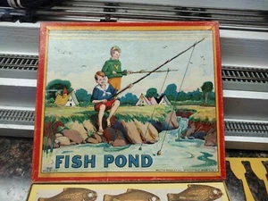 Vintage 1909 Milton Bradley Fish Pond Game - Picture 1 of 5