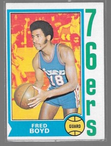 1974-75 TOPPS FRED BOYD #154 EX+-NRMT