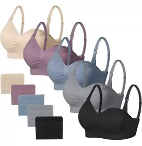 JAMRID Sleeping Nursing Bras for Breastfeeding Maternity Bras for Pregnancy Seam - Picture 1 of 8