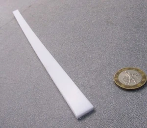 Teflon PTFE Virgin Bar 1/8" - .125" Thick x 1/2" Wide x 12" Long White - Picture 1 of 9