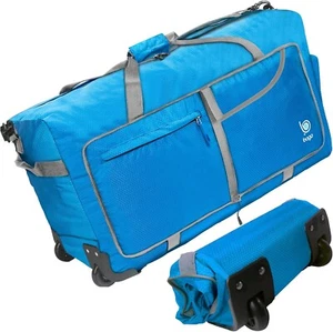 Bago (Size 30" 100L )Rolling Duffle Bag with Wheels-Foldable, Waterproof, Blue - Picture 1 of 9