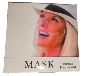 MASCARILLA PROTECTOR FACIAL PLÁSTICO TRANSPARENTE DURO NUEVO - Imagen 1 de 2