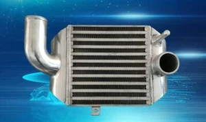 90mm Thick Aluminum Intercooler FOR AUDI A4 B5 S4 RS4,A6 C5 2.7T BI-TURBO - Picture 1 of 6