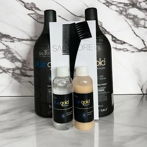 Salvatore Blue Gold Premium Tannin Glättungsset 2 x 100 ml Kamm angeboten - Bild 1 von 1