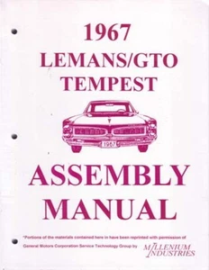 1967 Pontiac Tempest Assembly Manual Rebuild Instructions Illustrations Drawing - Picture 1 of 1