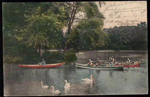 Postal foto Suiza, 1904. Tavannes to tavannes. Remos y cisnes   - Imagen 1 de 2