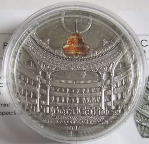 Palau 10 dollari 2014 Famous Opera L'Opéra Garnier 2 oz argento - Foto 1 di 2