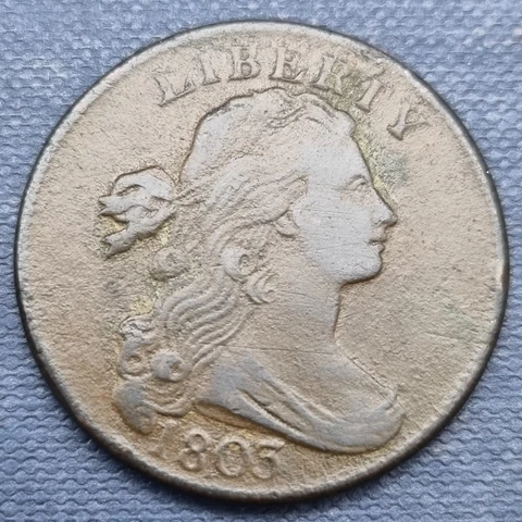 1803 Draped Bust Large Cent 1c Better Grade VF -XF Details #60464 Cover