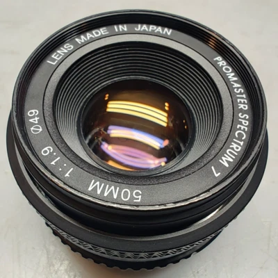 GOOD CLEAN Promaster Spectrum 7 50mm 1:1.9 f/1.9 Camera Lens Pentax K mount - Image 1 of 4