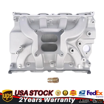 Dual Plane Style Aluminum Intake Manifold Satin 7105 for Ford 352, 360, 390 Foto 1 de 4