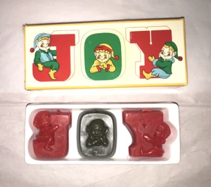 Vintage Avon Joyous Message Candles Festive Garlands Fragrance Holiday 1984 - Picture 1 of 5
