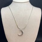 Vintage Sterling Silver 925 "To The Moon & Back" Moon Pendant on 18" Chain