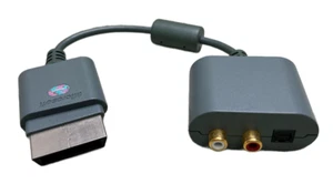 Official Genuine Microsoft XBOX 360 RCA Optical Audio Adapter AV Cable - Picture 1 of 5