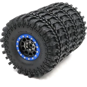 4x RC 1.9 Beadlock Wheels and Tires 121mm For 1/10 Mud Crawler TRX4 SCX10 Gen8 - Photo 1 sur 6