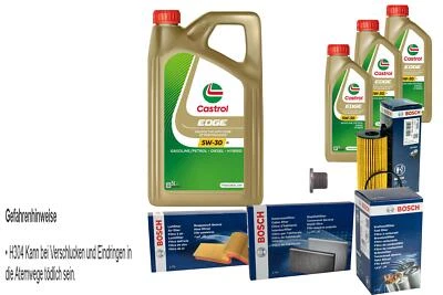 BOSCH Inspektionspaket 8 L Castrol 5W-30 M für BMW 3er 320d 318d 4 Coupe - Bild 1 von 4