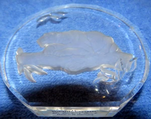 De Colección Danbury Mint Panther - De 12 Cristales de Vida Silvestre - Pisapapeles - 3"- W Alemania - Imagen 1 de 3